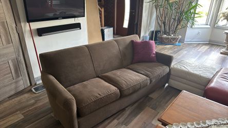 2x Brown Sofas