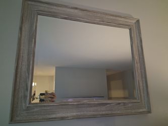 Wooden mirror