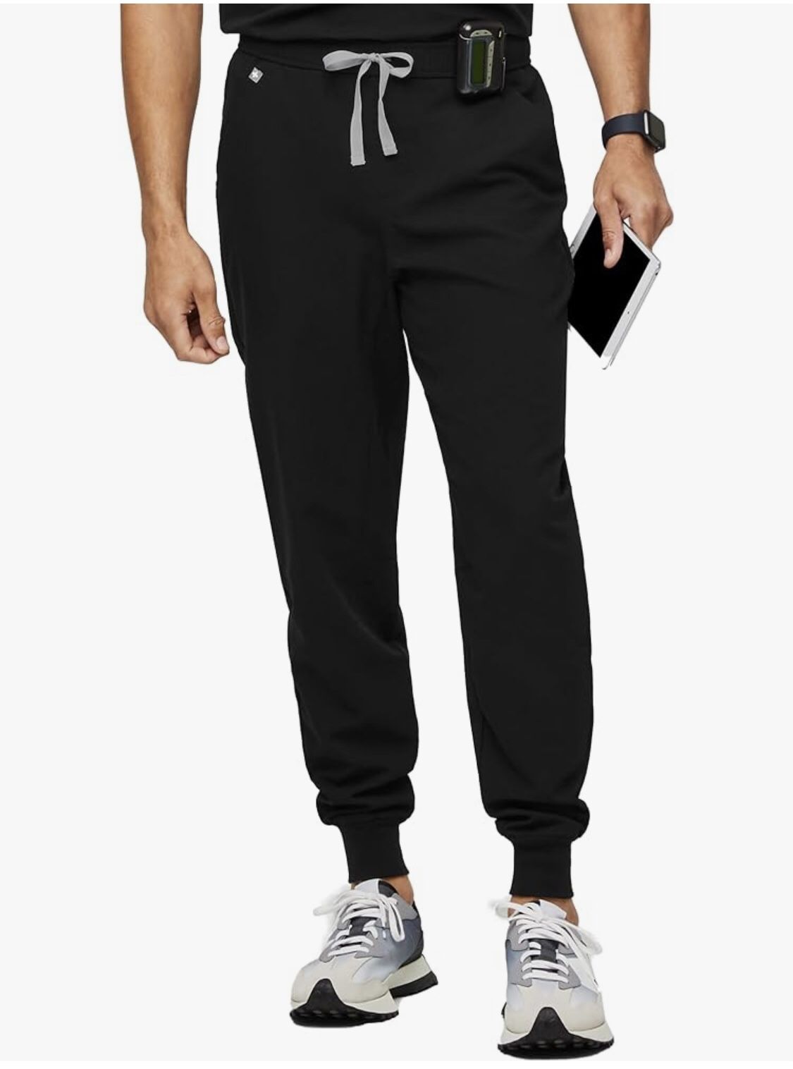 FIGS Tansen Jogger Scrub Pants for Men - Black, XS
