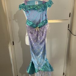 Mermaid Princess Ariel Dress For Birthday Party, Disneyland Or Halloween 