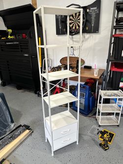 Tall White Storage Center