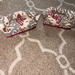 Vintage fabric doll furniture