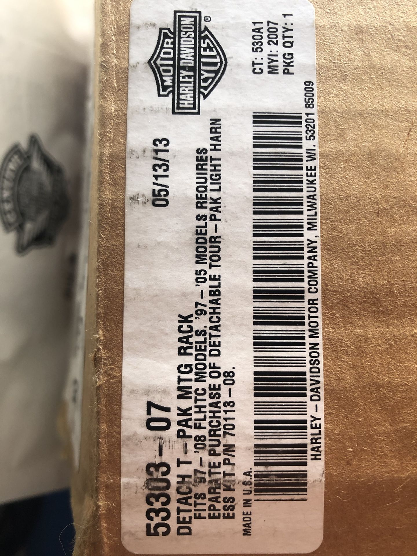 Harley Davidson  Detachable Tour-Pak Conversion Kit