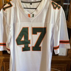 Miami Hurricanes #47 IRVIN Size 2XL 