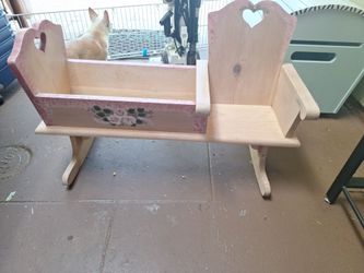 Accent Nursery Rocking chair and doll crib combo