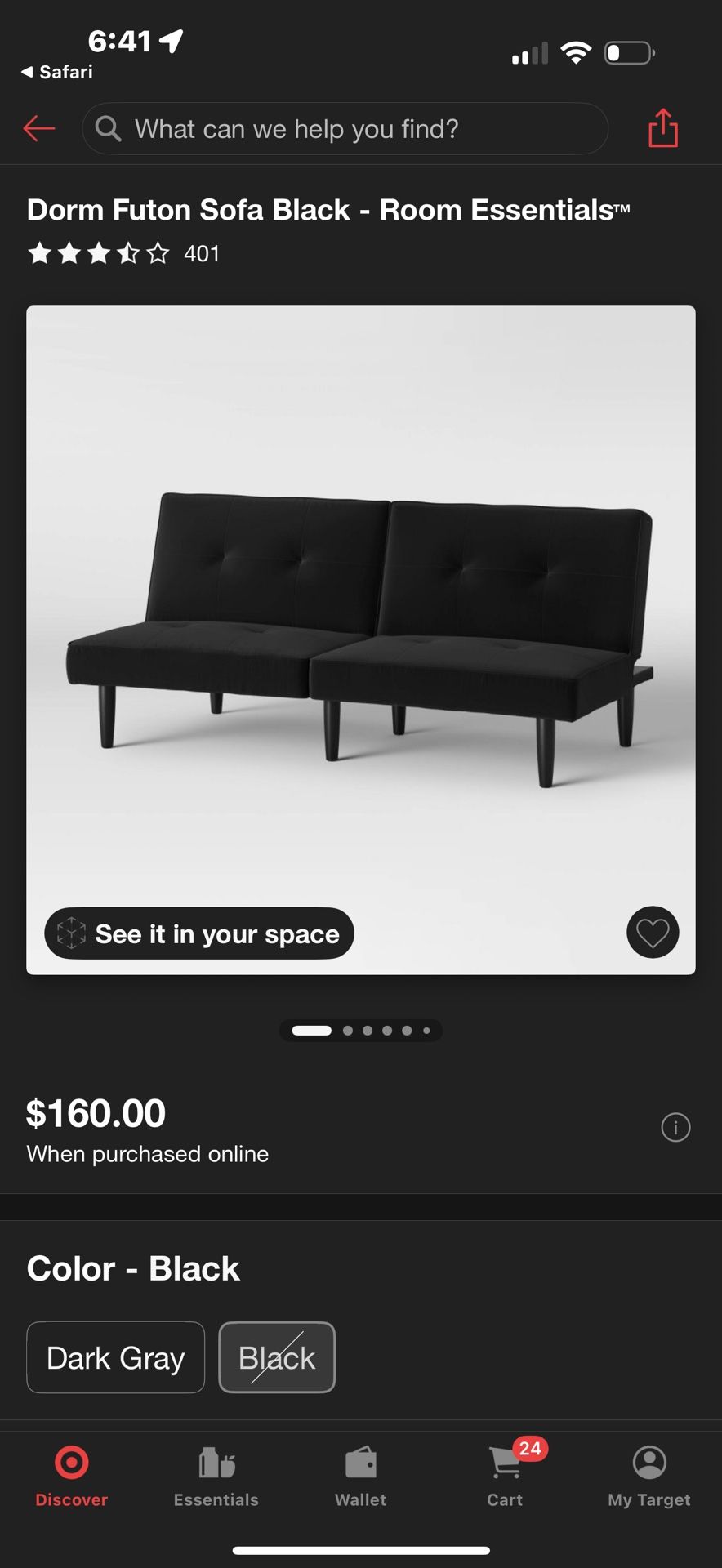 Black Futon
