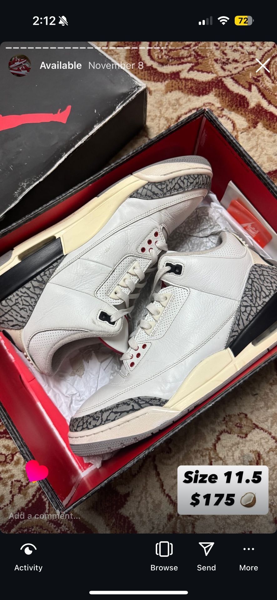 Jordan 3 Reimagined White Cement
