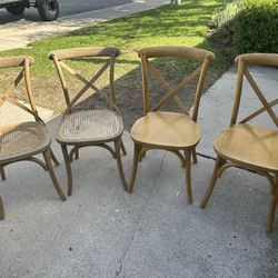 4 Wooden Chairs 