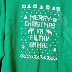XL Filthy Animal Christmas Ugly Sweatshirt 
