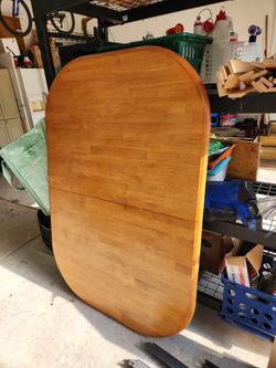 Huge Oval Wooden Table