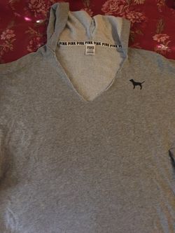 ladies grey Pink sweatshirt