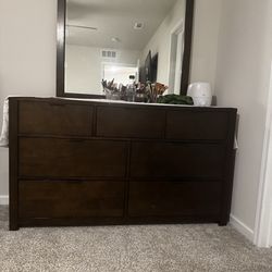 Dresser with mirror
