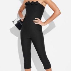 Women's Rosette Capri Jumpsuit - Wild Fable™ Black L