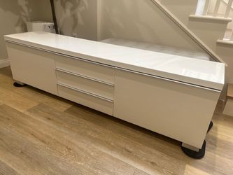 IKEA White Gloss Media Console