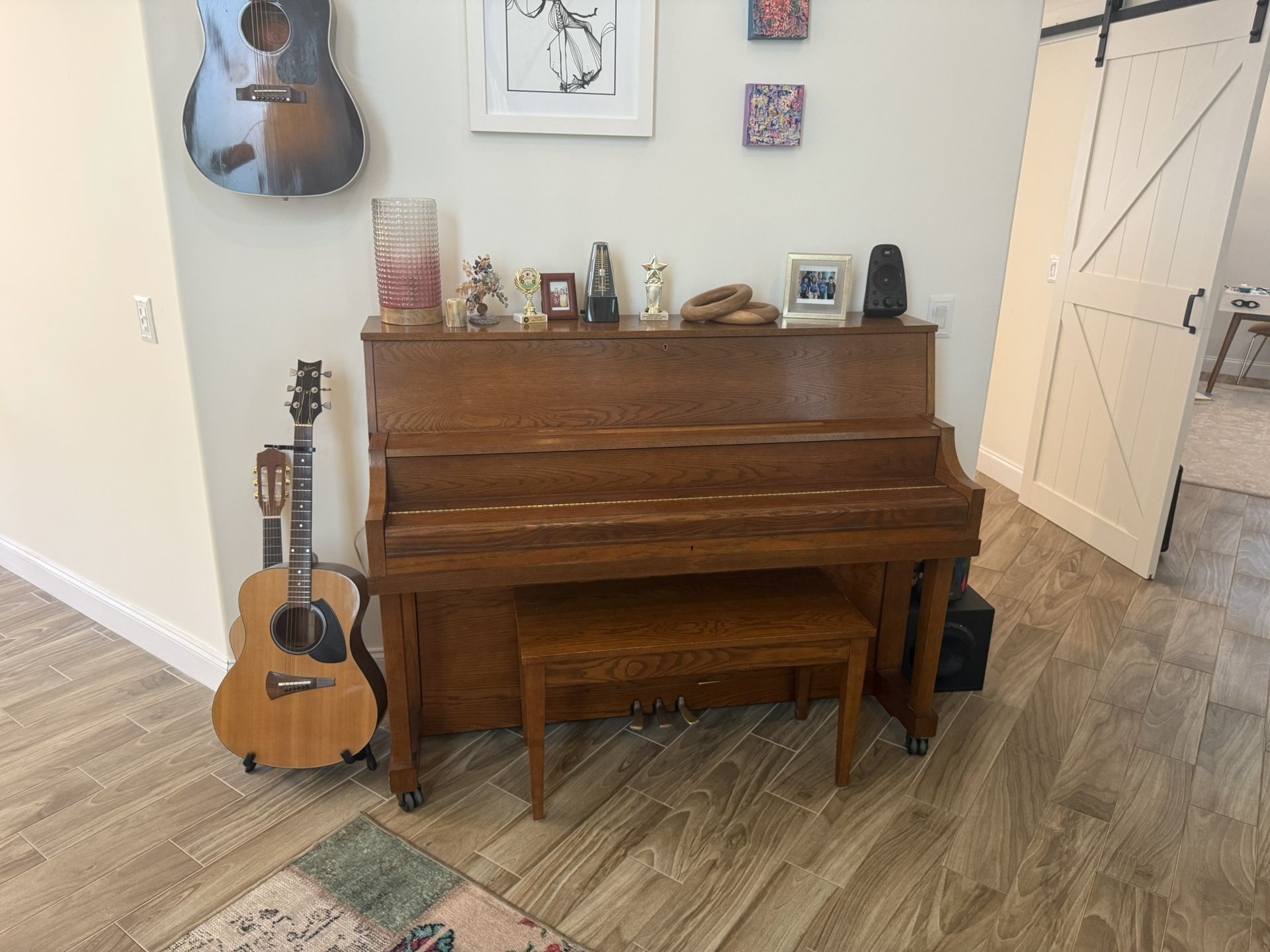 Beautiful wood upright, Yamaha grand piano