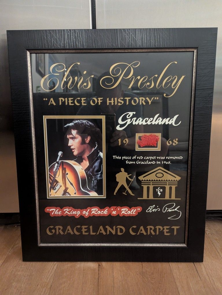 Elvis Graceland Red Carpet Shadowboxe