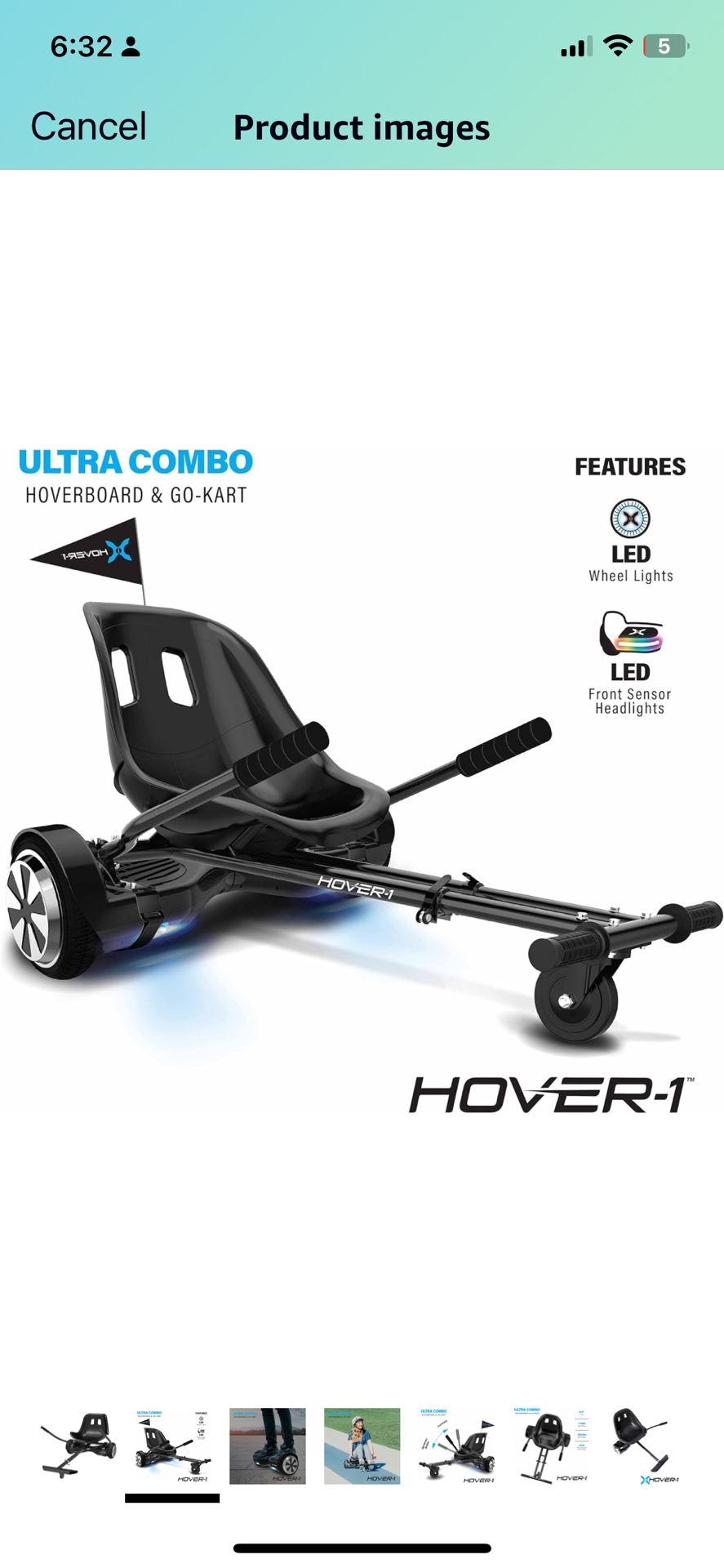 Hover-1 Ultra Go-Kart Electric Self-Balancing Hoverboard Scooter - Brand New
