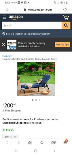 New in box 1 chaise LOUNGE