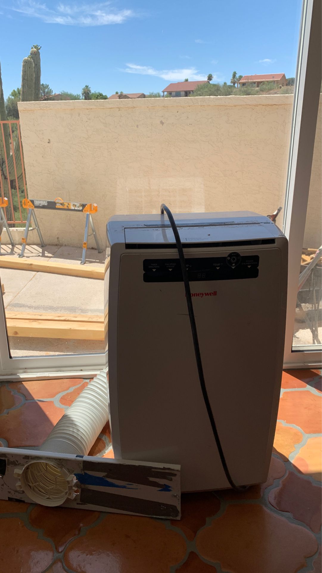 Honeywell AC works great. ICE COLD
