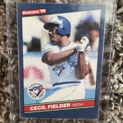 1986 Donruss Cecil Fielder Rookie Card.