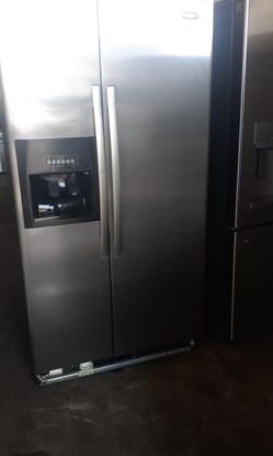 Whirlpool Side By Side Stainless Steel Fridge
