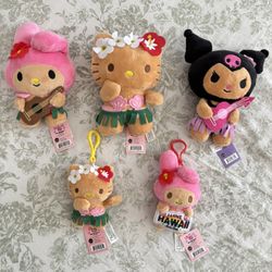 🌺 Official Sanrio Hawaii Plushies/keychains 🌺