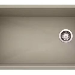 NEW Blanco 441765 Diamond 33-1/2" Undermount Single Basin SILGRANIT Truffle
