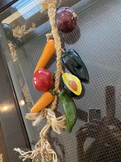 Ceramic decoration vegetables hanging