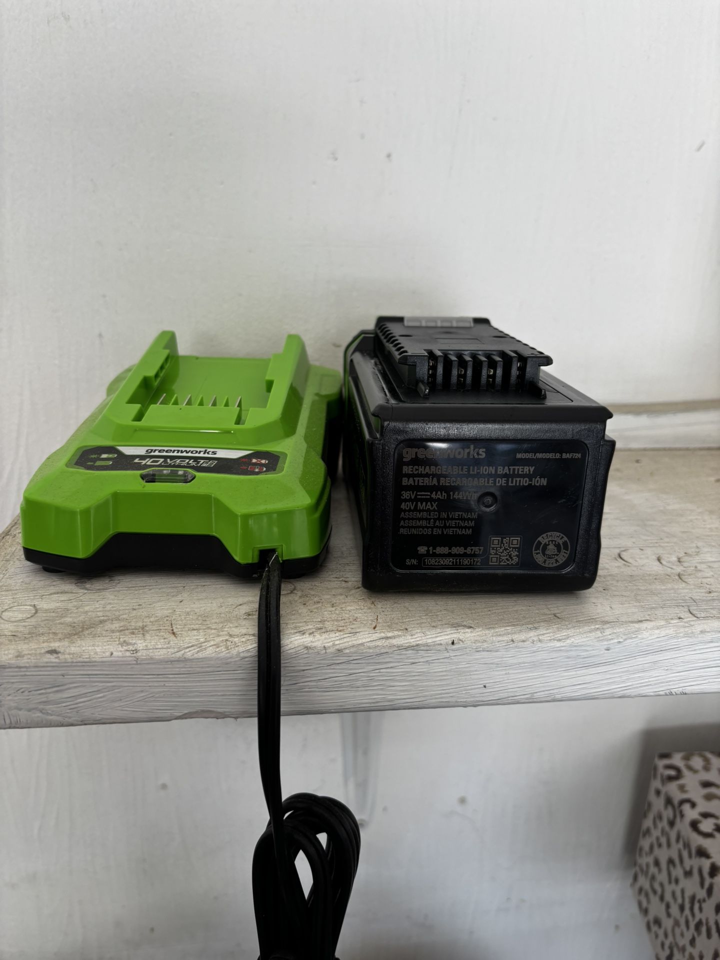 Green Works 40v Battery/charger