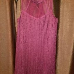  Size L, DAY, Special Events And Weddings Dress.  Brand New, Beautiful Lace Of Medium Heaviness...quality Lace and Made.  