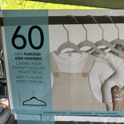 60 Pack kids velvet hangers 