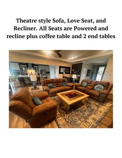 Power Reclining Sofa, Loveseat & Recliner Set