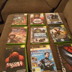 9 Xbox Games,1Xbox 360 Game, and 1 Xbox One Game 