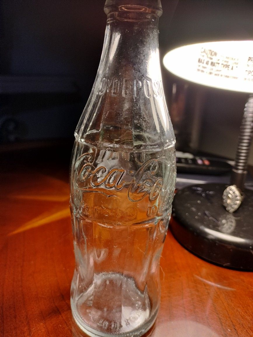 Vintage Clear Coca Cola Bottle