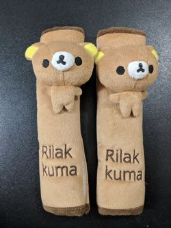 Rilakkuma seat belt covers