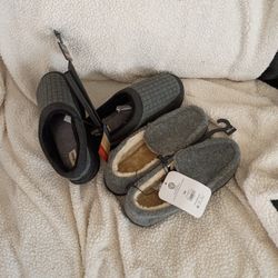 Men's Slippers - Small 7/8 - For Both Pairs - New