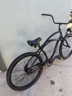 Black Beach Cruiser Bicycle
