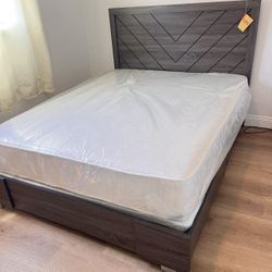 Cama Queen Size Nueva En Su Caja Incluye Colchon 