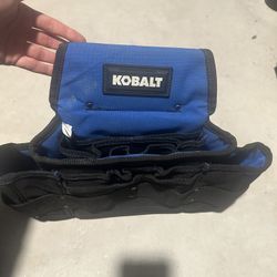 Kobalt Blue Polyester 12-Inches Zippered belt Tool bag Tool Pouch
