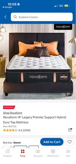 Novaform Legacy queen size - legacy firm hybrid new and sealed