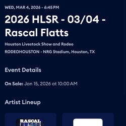 Rascal Flatts tickets