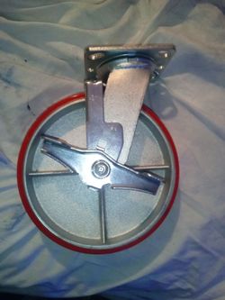 4 New Casters 8" x2"
