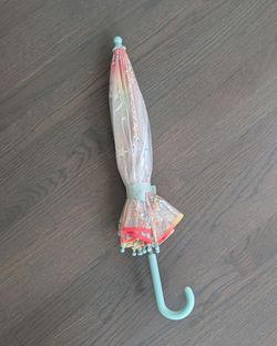 Target Kids Clear Confetti Glitter Star Bubble Umbrella Mint Green