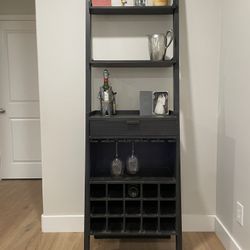Crate And Barrel Tall Black Wine Rack