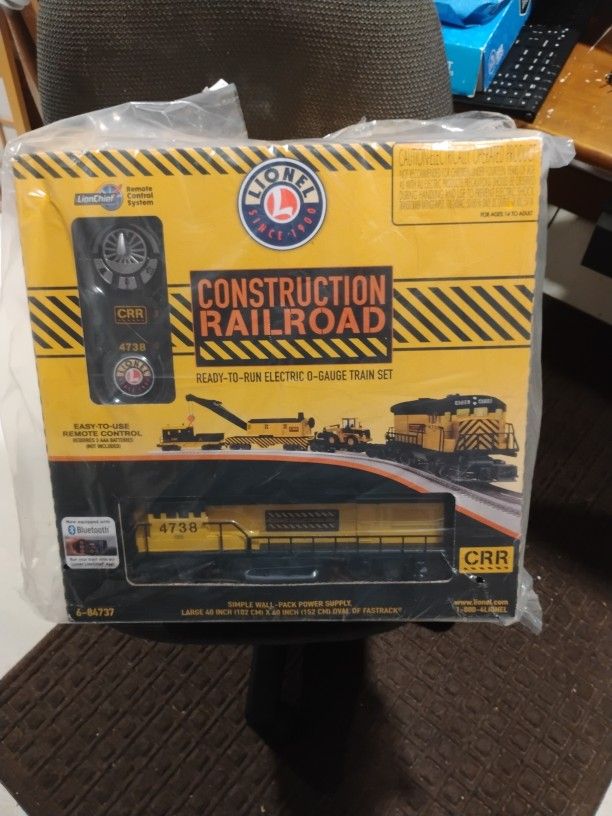 Lionel Construction Railroad Set 6-84737 New In Box