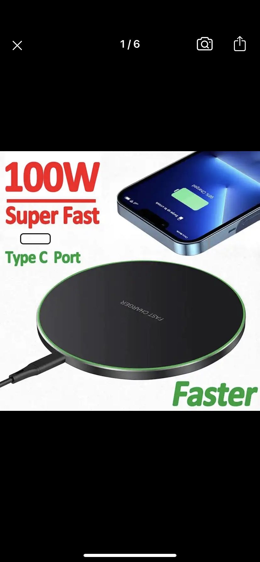 100W Wireless Charger 