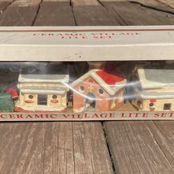 Santa’s World Ceramic Village Lite Set