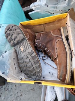 Carhartt Brown Leather Work Boots