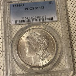 $1 1884 O MS 63. Coin USA , Morgan Dollar 
