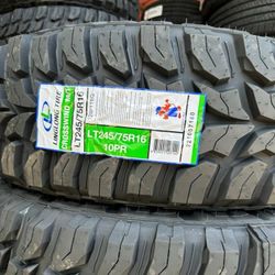 LT 245/75/16 Mud Terrain Tires Set New 
